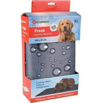 Cooling gel mat FLAMINGO FRESK XL 100x60 cm, grey